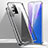 Coque Rebord Bumper Luxe Aluminum Metal Miroir 360 Degres Housse Etui Aimant T02 pour Samsung Galaxy Note 20 5G Argent