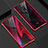 Coque Rebord Bumper Luxe Aluminum Metal Miroir 360 Degres Housse Etui Aimant T02 pour Xiaomi Redmi K20 Rouge