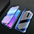 Coque Rebord Bumper Luxe Aluminum Metal Miroir 360 Degres Housse Etui Aimant T03 pour Xiaomi Mi 9T Bleu Petit