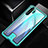 Coque Rebord Bumper Luxe Aluminum Metal Miroir 360 Degres Housse Etui Aimant T04 pour Huawei P30 Pro New Edition Cyan