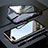 Coque Rebord Bumper Luxe Aluminum Metal Miroir 360 Degres Housse Etui Aimant T05 pour Oppo K1 Petit