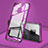 Coque Rebord Bumper Luxe Aluminum Metal Miroir 360 Degres Housse Etui Aimant T06 pour Huawei Mate 20 Pro Violet