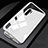 Coque Rebord Bumper Luxe Aluminum Metal Miroir 360 Degres Housse Etui Aimant T06 pour Huawei P30 Pro Blanc