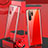 Coque Rebord Bumper Luxe Aluminum Metal Miroir 360 Degres Housse Etui Aimant T07 pour Huawei P30 Pro Rouge