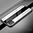 Coque Rebord Bumper Luxe Aluminum Metal Miroir 360 Degres Housse Etui Aimant T08 pour Apple iPhone 11 Pro Max Blanc