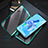 Coque Rebord Bumper Luxe Aluminum Metal Miroir 360 Degres Housse Etui Aimant T08 pour Huawei P20 Lite (2019) Cyan