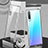 Coque Rebord Bumper Luxe Aluminum Metal Miroir 360 Degres Housse Etui Aimant T10 pour Huawei P30 Argent