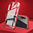 Coque Rebord Bumper Luxe Aluminum Metal Miroir 360 Degres Housse Etui Aimant T12 pour Huawei P30 Rouge