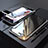 Coque Rebord Bumper Luxe Aluminum Metal Miroir 360 Degres Housse Etui M01 pour Apple iPhone 7 Plus Argent