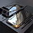 Coque Rebord Bumper Luxe Aluminum Metal Miroir 360 Degres Housse Etui M01 pour Apple iPhone 8 Plus Noir