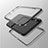 Coque Rebord Bumper Luxe Aluminum Metal Miroir 360 Degres Housse Etui M01 pour Apple iPhone Xs Max Petit