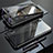 Coque Rebord Bumper Luxe Aluminum Metal Miroir 360 Degres Housse Etui M01 pour Huawei P20 Pro Noir