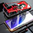 Coque Rebord Bumper Luxe Aluminum Metal Miroir 360 Degres Housse Etui M01 pour Xiaomi Mi 9 Pro Rouge