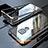 Coque Rebord Bumper Luxe Aluminum Metal Miroir 360 Degres Housse Etui M03 pour Huawei Mate 20 Argent