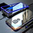 Coque Rebord Bumper Luxe Aluminum Metal Miroir 360 Degres Housse Etui M03 pour Huawei Mate 20 Bleu