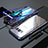 Coque Rebord Bumper Luxe Aluminum Metal Miroir 360 Degres Housse Etui M05 pour Samsung Galaxy S8 Bleu