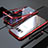 Coque Rebord Bumper Luxe Aluminum Metal Miroir 360 Degres Housse Etui M05 pour Samsung Galaxy S8 Rouge