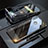 Coque Rebord Bumper Luxe Aluminum Metal Miroir 360 Degres Housse Etui P01 pour Huawei Honor 8X Noir