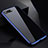 Coque Rebord Bumper Luxe Aluminum Metal Miroir 360 Degres Housse Etui pour Apple iPhone 7 Plus Bleu