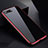 Coque Rebord Bumper Luxe Aluminum Metal Miroir 360 Degres Housse Etui pour Apple iPhone 7 Plus Rouge
