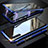 Coque Rebord Bumper Luxe Aluminum Metal Miroir 360 Degres Housse Etui pour Samsung Galaxy Note 10 Bleu