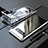 Coque Rebord Bumper Luxe Aluminum Metal Miroir 360 Degres Housse Etui pour Samsung Galaxy Note 8 Duos N950F Argent