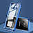 Coque Rebord Bumper Luxe Aluminum Metal Miroir 360 Degres Housse Etui pour Samsung Galaxy S8 Plus Bleu
