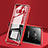 Coque Rebord Bumper Luxe Aluminum Metal Miroir 360 Degres Housse Etui pour Samsung Galaxy S8 Plus Rouge
