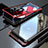 Coque Rebord Bumper Luxe Aluminum Metal Miroir 360 Degres Housse Etui pour Xiaomi Mi Mix 3 Rouge