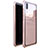 Coque Rebord Bumper Luxe Aluminum Metal Miroir Housse Etui pour Huawei P20 Or Rose