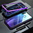 Coque Rebord Bumper Luxe Aluminum Metal Miroir Housse Etui pour Huawei P30 Lite XL Violet
