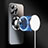 Coque Rebord Contour Silicone et Vitre Miroir Housse Etui avec Mag-Safe Magnetic Magnetique pour Apple iPhone 13 Pro Max Petit