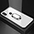 Coque Rebord Contour Silicone et Vitre Miroir Housse Etui avec Support Bague Anneau Magnetique pour Xiaomi Mi Max 3 Petit