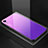 Coque Rebord Contour Silicone et Vitre Miroir Housse Etui Degrade Arc en Ciel A01 pour Apple iPhone XR Violet