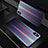 Coque Rebord Contour Silicone et Vitre Miroir Housse Etui Degrade Arc en Ciel A01 pour Apple iPhone Xs Noir