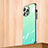 Coque Rebord Contour Silicone et Vitre Miroir Housse Etui Degrade Arc en Ciel AT1 pour Apple iPhone 13 Pro Max Pastel Vert