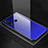 Coque Rebord Contour Silicone et Vitre Miroir Housse Etui Degrade Arc en Ciel H01 pour Huawei Honor 20 Lite Bleu