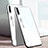 Coque Rebord Contour Silicone et Vitre Miroir Housse Etui Degrade Arc en Ciel H01 pour Xiaomi Mi A3 Blanc