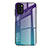 Coque Rebord Contour Silicone et Vitre Miroir Housse Etui Degrade Arc en Ciel H01 pour Xiaomi Poco M3 Violet