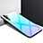 Coque Rebord Contour Silicone et Vitre Miroir Housse Etui Degrade Arc en Ciel H02 pour Xiaomi Mi Note 10 Pro Bleu Ciel