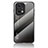 Coque Rebord Contour Silicone et Vitre Miroir Housse Etui Degrade Arc en Ciel LS1 pour Oppo Find X5 Pro 5G Gris Fonce