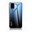 Coque Rebord Contour Silicone et Vitre Miroir Housse Etui Degrade Arc en Ciel LS1 pour Samsung Galaxy A51 4G Bleu