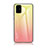 Coque Rebord Contour Silicone et Vitre Miroir Housse Etui Degrade Arc en Ciel LS1 pour Samsung Galaxy A51 4G Jaune