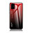 Coque Rebord Contour Silicone et Vitre Miroir Housse Etui Degrade Arc en Ciel LS1 pour Samsung Galaxy A51 4G Rouge