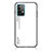 Coque Rebord Contour Silicone et Vitre Miroir Housse Etui Degrade Arc en Ciel LS1 pour Samsung Galaxy A52 5G Blanc