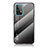 Coque Rebord Contour Silicone et Vitre Miroir Housse Etui Degrade Arc en Ciel LS1 pour Samsung Galaxy A52 5G Gris Fonce
