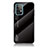 Coque Rebord Contour Silicone et Vitre Miroir Housse Etui Degrade Arc en Ciel LS1 pour Samsung Galaxy A52 5G Noir