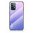 Coque Rebord Contour Silicone et Vitre Miroir Housse Etui Degrade Arc en Ciel LS1 pour Samsung Galaxy A52 5G Violet Clair