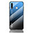 Coque Rebord Contour Silicone et Vitre Miroir Housse Etui Degrade Arc en Ciel LS1 pour Samsung Galaxy A70E Bleu