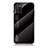 Coque Rebord Contour Silicone et Vitre Miroir Housse Etui Degrade Arc en Ciel LS1 pour Samsung Galaxy M02s Noir